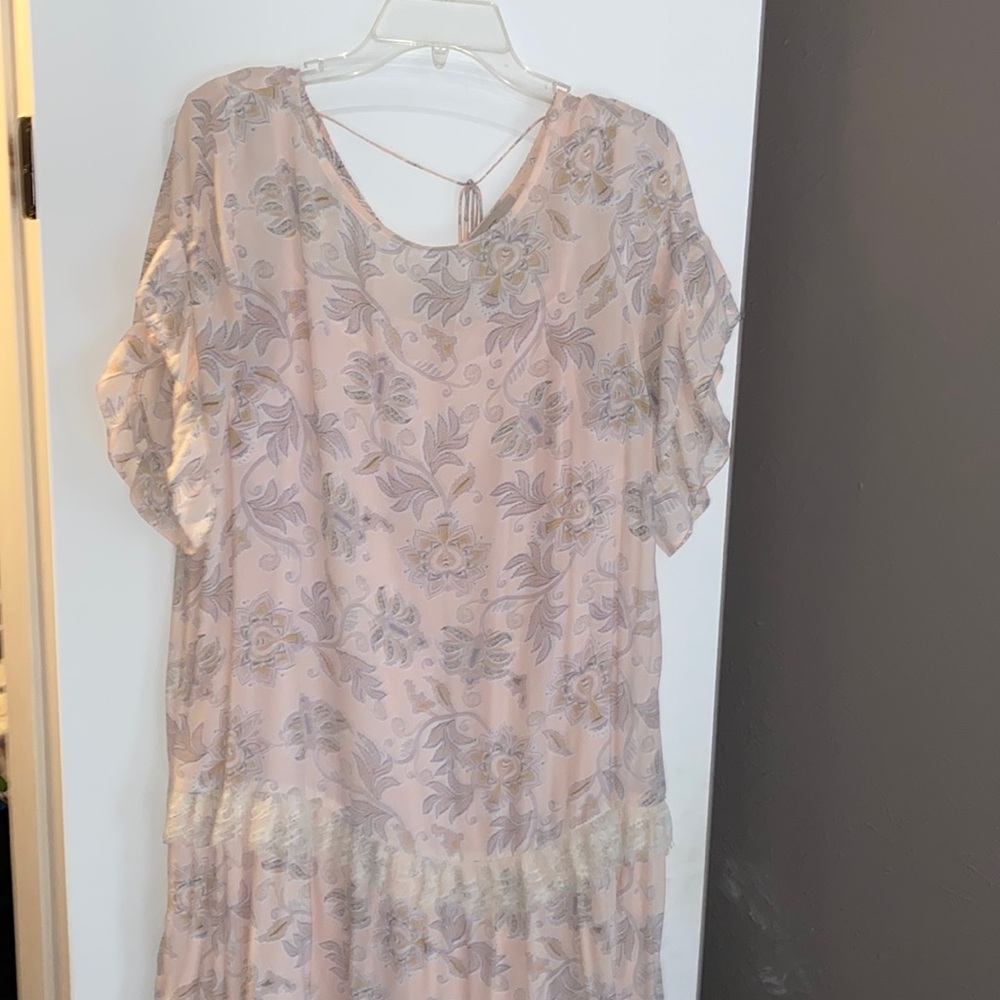 Women’s Large Loft blush pink dres